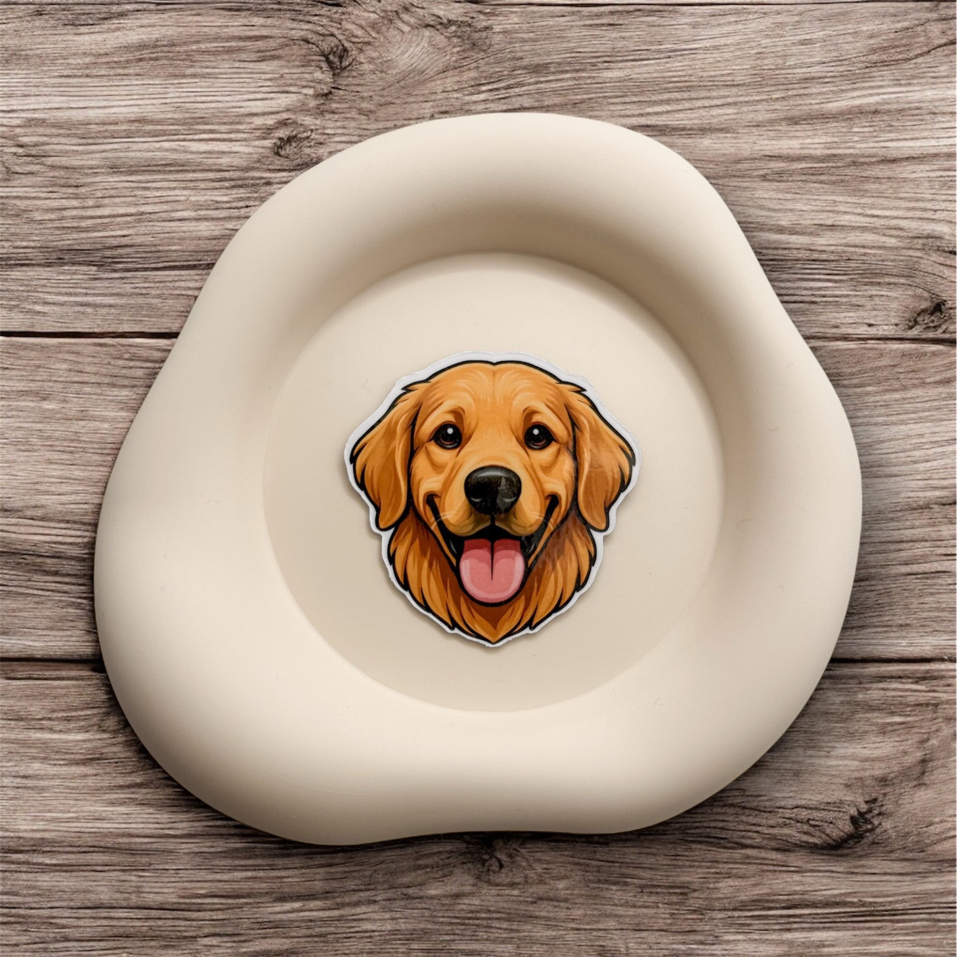 Tired minds feel gently uplifted by this Golden Retriever magnet, perfect for caretakers, team leads, and joy-seeking souls with steady hearts.