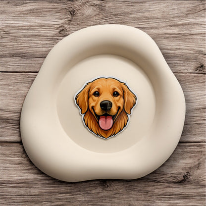 Tired minds feel gently uplifted by this Golden Retriever magnet, perfect for caretakers, team leads, and joy-seeking souls with steady hearts.