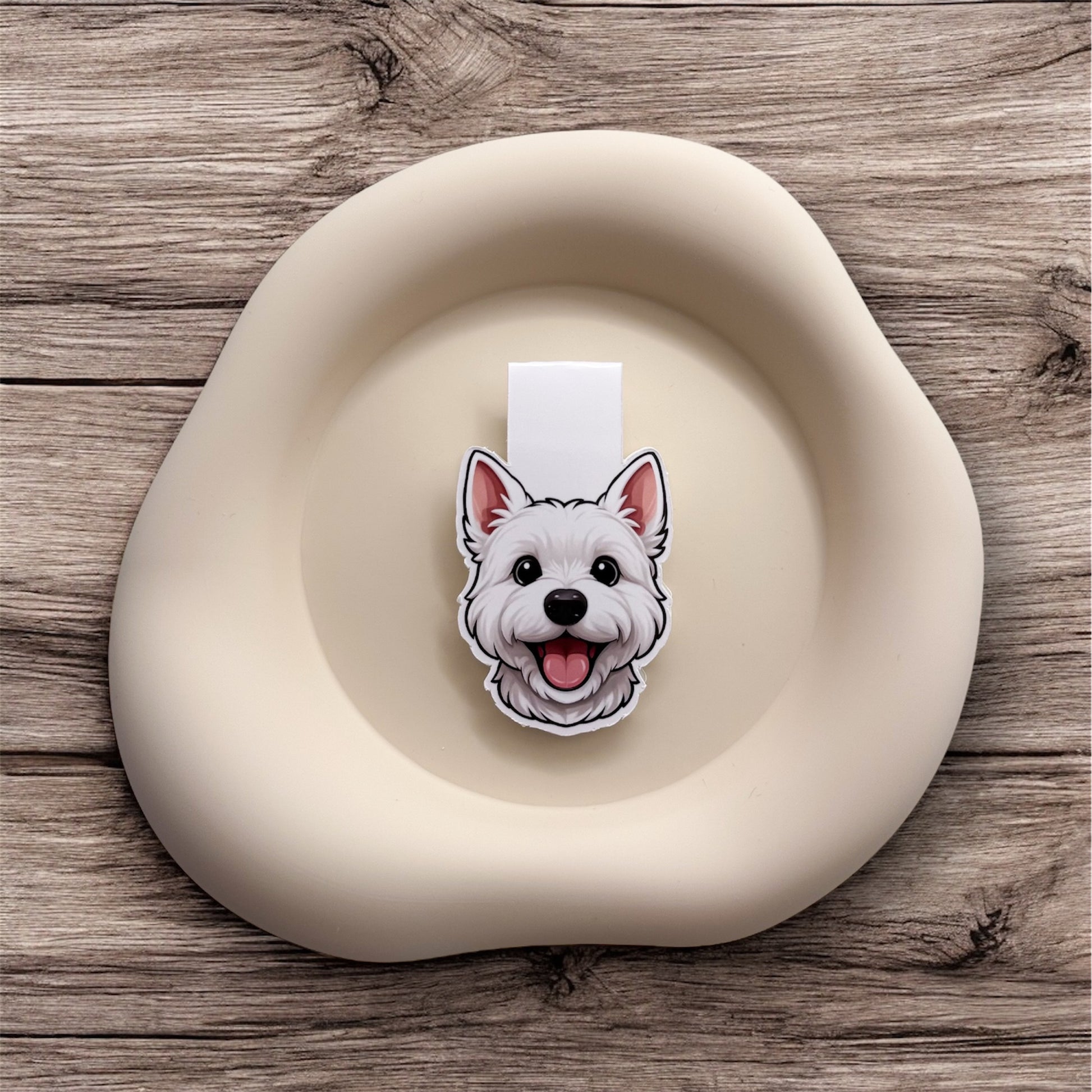 Unmotivated readers will find subtle drive in this Westie bookmark, perfect for quiet achievers and ambition-rooted planners.