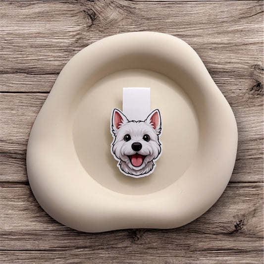 Unmotivated readers will find subtle drive in this Westie bookmark, perfect for quiet achievers and ambition-rooted planners.