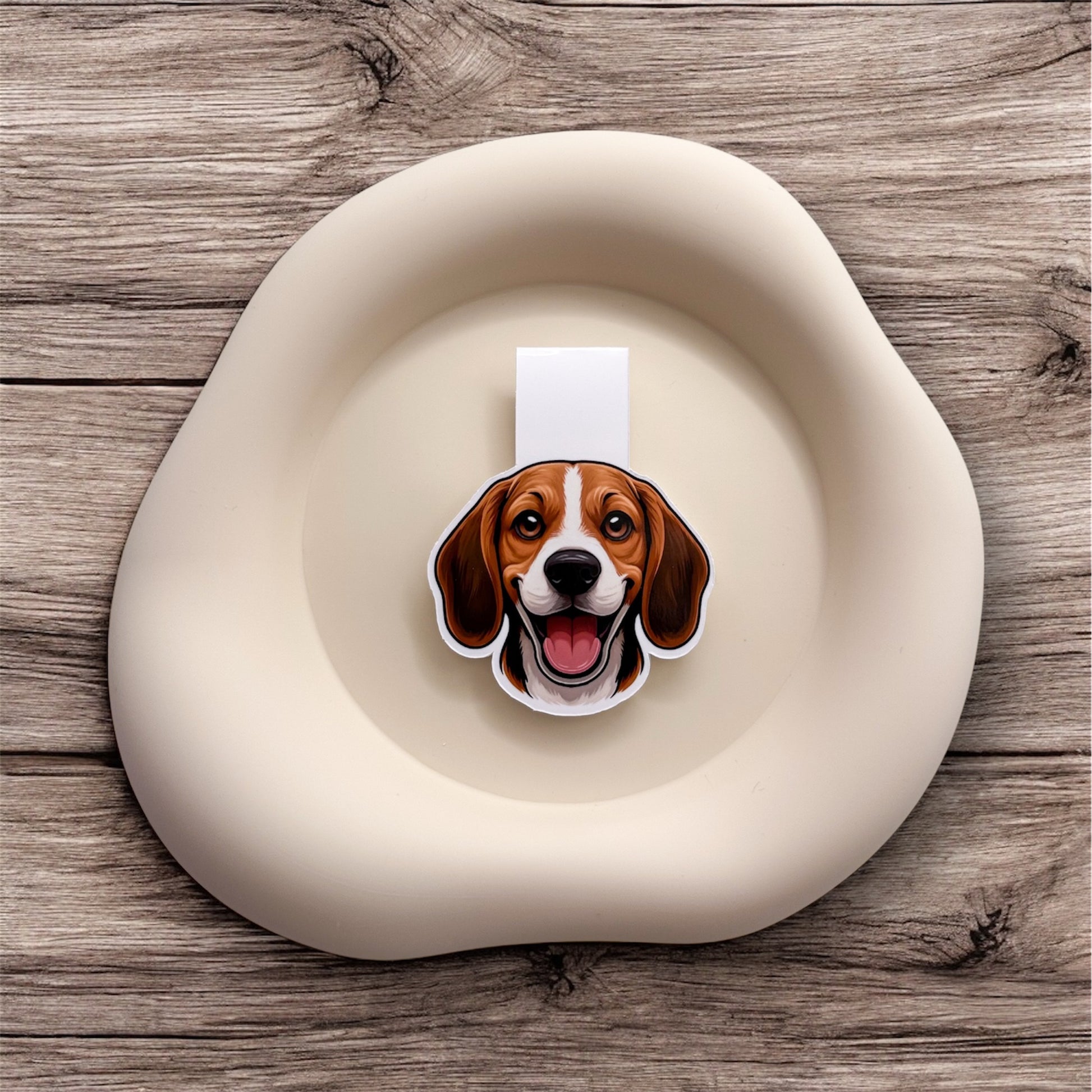 Feeling unsettled? This Beagle magnetic bookmark offers a trusty pause for emotionally aware readers and loyalty seekers.