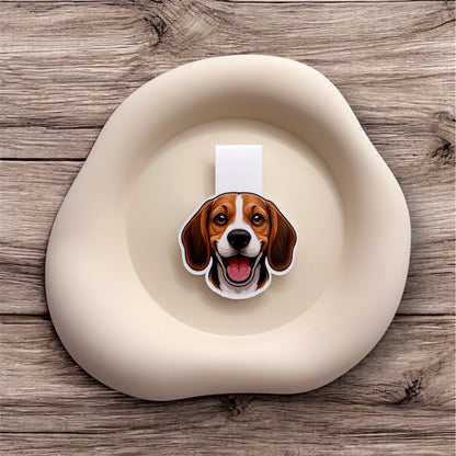 Feeling unsettled? This Beagle magnetic bookmark offers a trusty pause for emotionally aware readers and loyalty seekers.