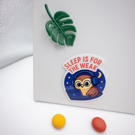 Wired but seeking stillness? This Perth-made owl sticker holds space for focus-driven night owls navigating life after dark.
